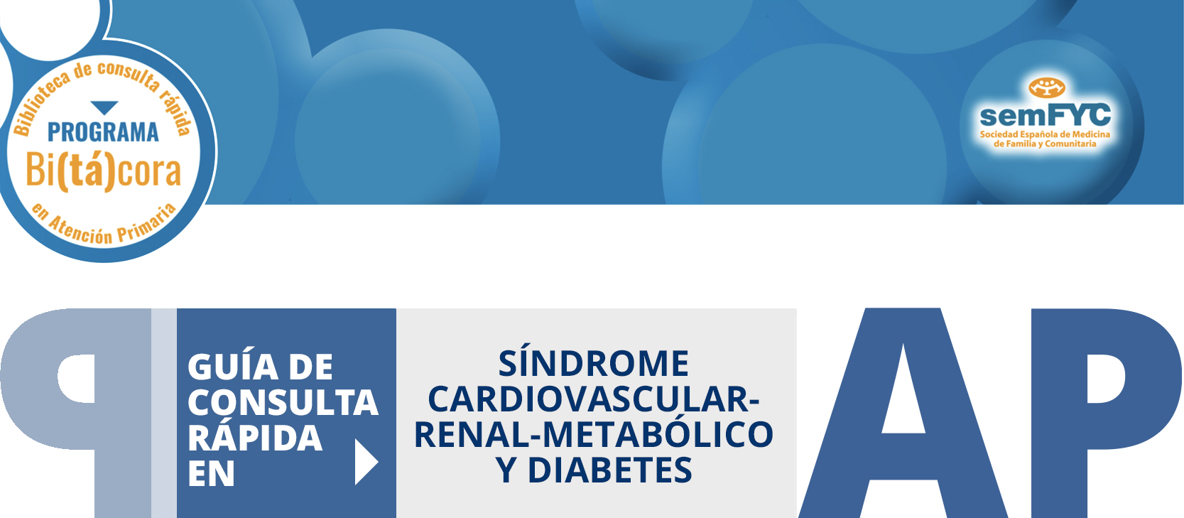 Programa Bi(tá)cora: Biblioteca de consulta rápida en Atención Primaria – Síndrome Cardiovascular-Renal-Metabólico y Diabetes 